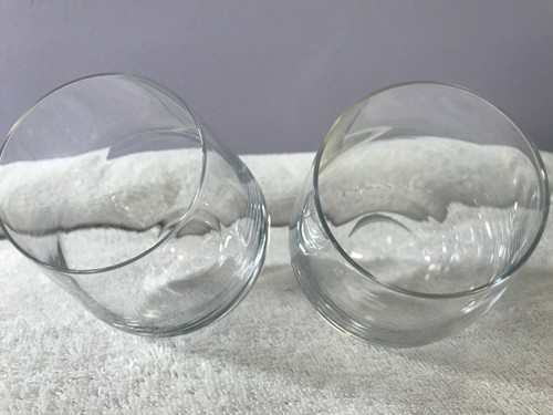 Lenox crystal set of 2 stemless wine glasses ex3218 - Picture 5 of 7