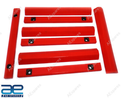 For JCB Backhoe Top & Bottom Wear Slides Extradig 8 Pcs. 123/03215 & 123/06189