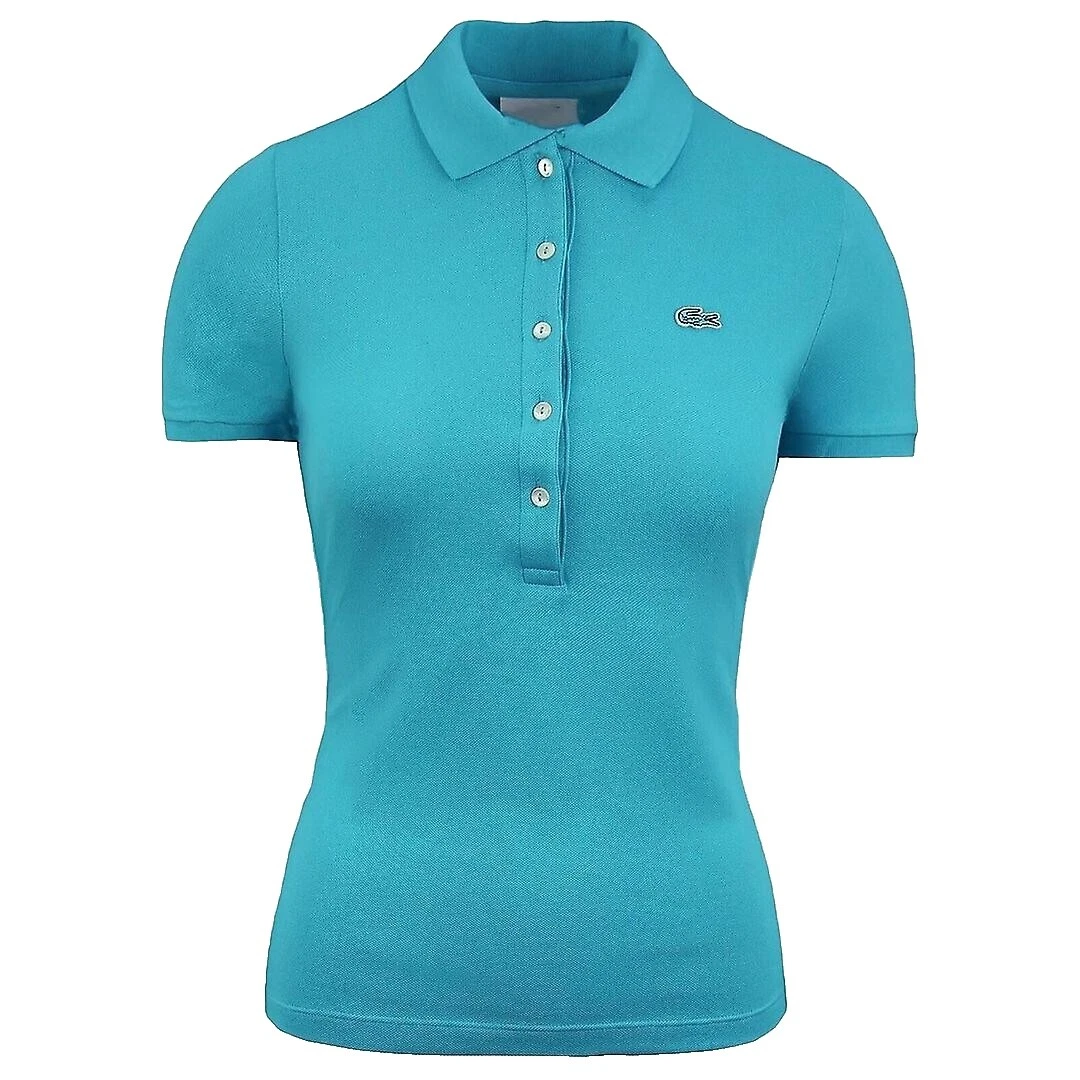 Lacoste Solid Cotton Tops for Women