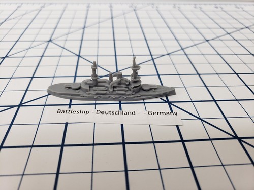 Battleship - Deutschland - German Navy - Wargaming - Axis and Allies - Naval Min - Picture 2 of 3