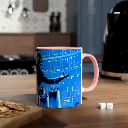 Darth Vader Abstract - Starwars- Art mugTwo-Tone Coffee Mugs, 11oz - Picture 64 of 64