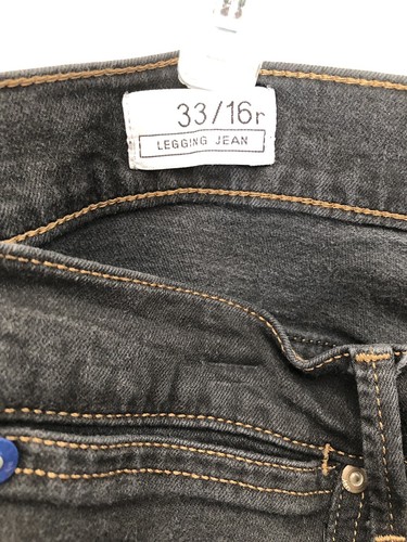 Gap 1969 Stirrup Leggings Black Jeans Size 33/16r Skinny Fit See measurements - Picture 8 of 8