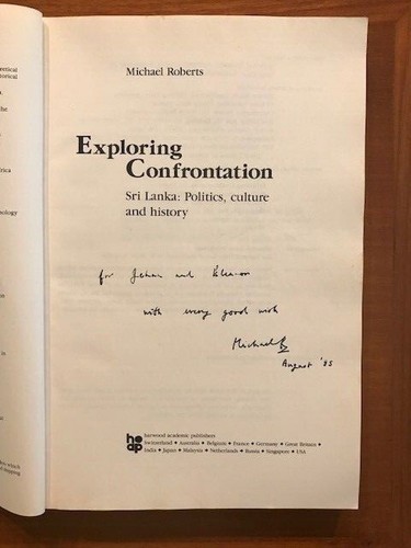 Michael Roberts. Explorer la confrontation : Sri Lanka : politique, culture et histoire - Photo 2/4