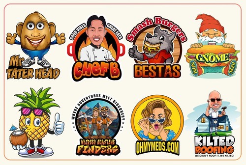SERVICIO DE DISEÑO DE LOGOTIPO A MEDIDA | DISEÑO DE DIBUJOS ANIMADOS DE MASCOTAS | 24 HORAS | REVISIÓN ILIMITADA - Imagen 4 de 5