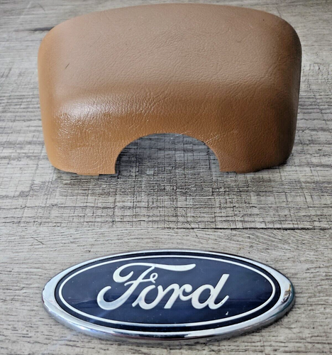 FORD CORTINA MK3 STEERING SHROUD COVER TOP 74 BB 3530 ABW TAN GENUINE N.O.S - Picture 2 of 3