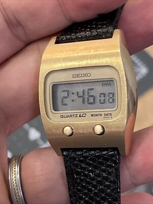 SEIKO GRAND QUARTZ 腕時計 ゴールド Rare Men's JAPAN Vintage 1976 DIGITAL Watch SEIKO 0439-5007 Gold