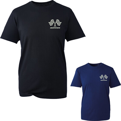 Besticktes Racing Karierte Flagge LC T-Shirt Moto Karierte Flagge Unisex Top