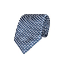 Gitman Woven Silk Houndstooth Neck Tie - Long Length