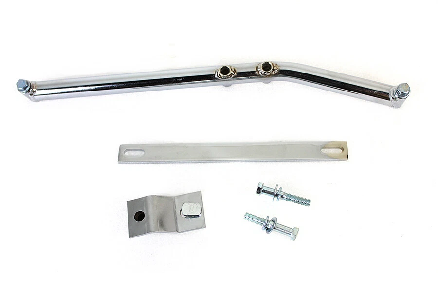 Kit de soporte de montaje de cabezal Upswept cromado para Harley Davidson Foto 2 de 4