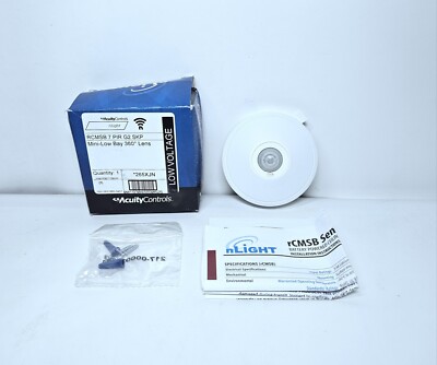 Acuity Controls nLight RCMSB 7 PIR G2 SKP Mini Low Bay 360 Lens Sensor