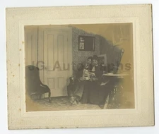 Early 20th Century Vernacular Photography - Mounted Photograph - Young Couple
