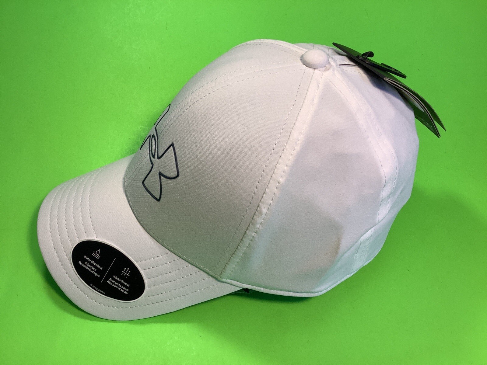 New UNDER ARMOUR Men’s Hat Size L /XL White w/Blue thumbnail 5