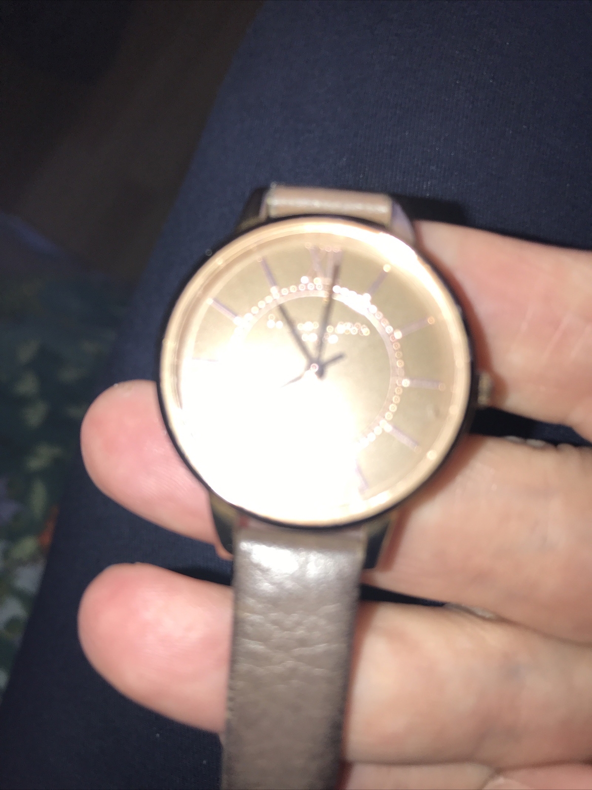 LADIES OLIVIA BURTON BROWN DRESS WATCH new battery fitted 1/2/24 See