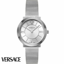Versace VEVE00419 Glamour Lady white silver Stainless Steel Women's Watch NEW