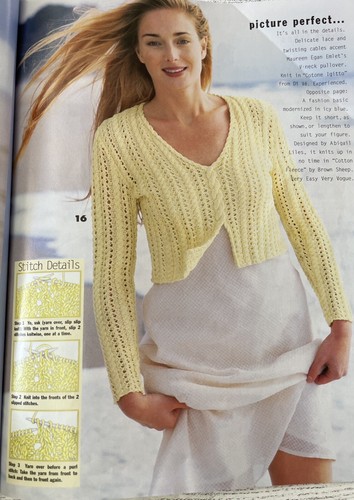 VOGUE STRICKING INTERNATIONAL Frühjahr/Sommer 1997 Kiosk Kopie t641 - Bild 7 von 14