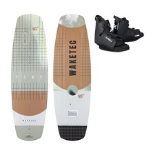 Zestaw wakeboardowy WAKETEC Play z wiązaniem Duro, początkujący-zaawansowany, 40-85 kg