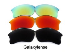 Galaxy Replacement Lenses For Oakley Flak Jacket XLJ Sunglasses Black Red Gold