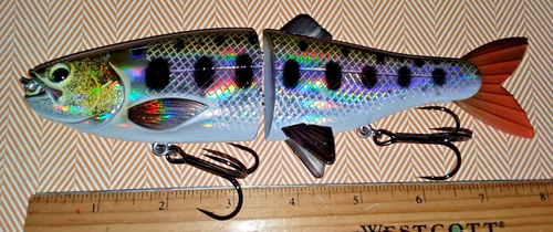 NEW BANSHEE 8 inch Glide Bait Bass, Pike, & Muskie Swimbait 3.1 oz BASS