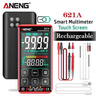 Smart Digital Multimeter Touch Screen Multimetro Tester Transistor 9999 Counts