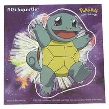 Pokemon Collect 'em Stick-Ups Squirtle #07 Large 4” Sticker Priss Prints
