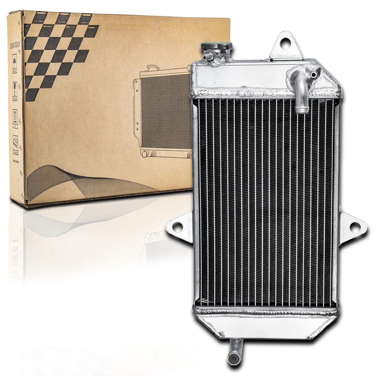 2 Row Radiator Oversized 2-Row Aluminum Radiator For Yamaha Banshee 350 ...