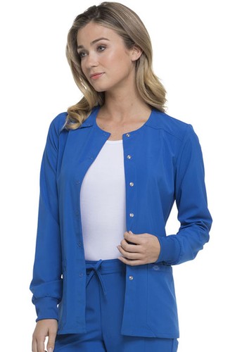 Chaqueta Médica Royal Blue Dickies EDS Essentials Calentamiento Frontal a Presión DK305 RYPS - Imagen 4 de 5