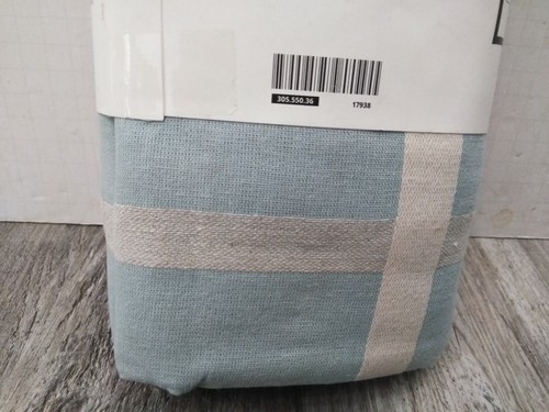 IKEA NISSOGA Tablecloth (1) L.BLUE & Beige Cotton / JUTE 57''x94" LUNA GIL - Picture 8 of 8