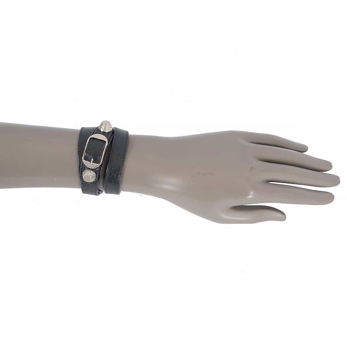 69100 auth BALENCIAGA anthracite grey leather ARENA GIANT TRIPLE