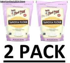 2 PACK - Bob's Red Mill Finely Ground Tapioca Flour 1 lb (Total 2 lbs)