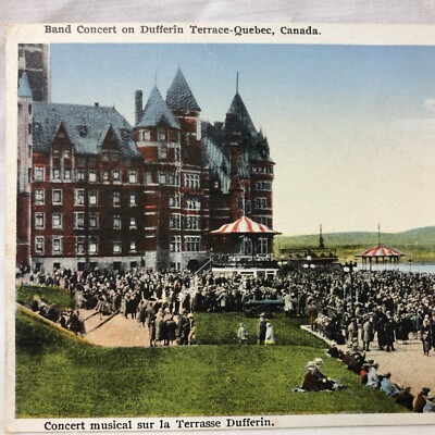 Vintage Quebec Canada Postcard Dufferin Terrace