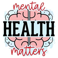 Mental Health Sticker Matters Awareness Suicide Depression Kind Mind (4 Inches)