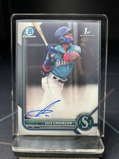 2022 Bowman Chrome Luis Chevalier 1st Prospect Auto #CPA-LC Mariners