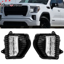 Led Fog Lights For 2019 2020 2021 2022 Gmc Sierra Bumper Driving Fog Lamps