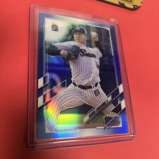 2021 Naruki Terashima TOPPS CHROME BLUE REFRACTOR Yakult Swallows 128/150