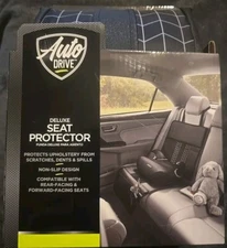 Auto Drive 1PC Premium Baby Seat Protector, Black - Universal Fit
