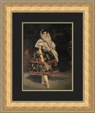 Edouard Manet Portrait of Lola De Valence Custom Framed Print