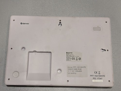 Denver PFF-1021WHITE 10.1" Tablet - Not Working, No Accessories - Afbeelding 3 van 8