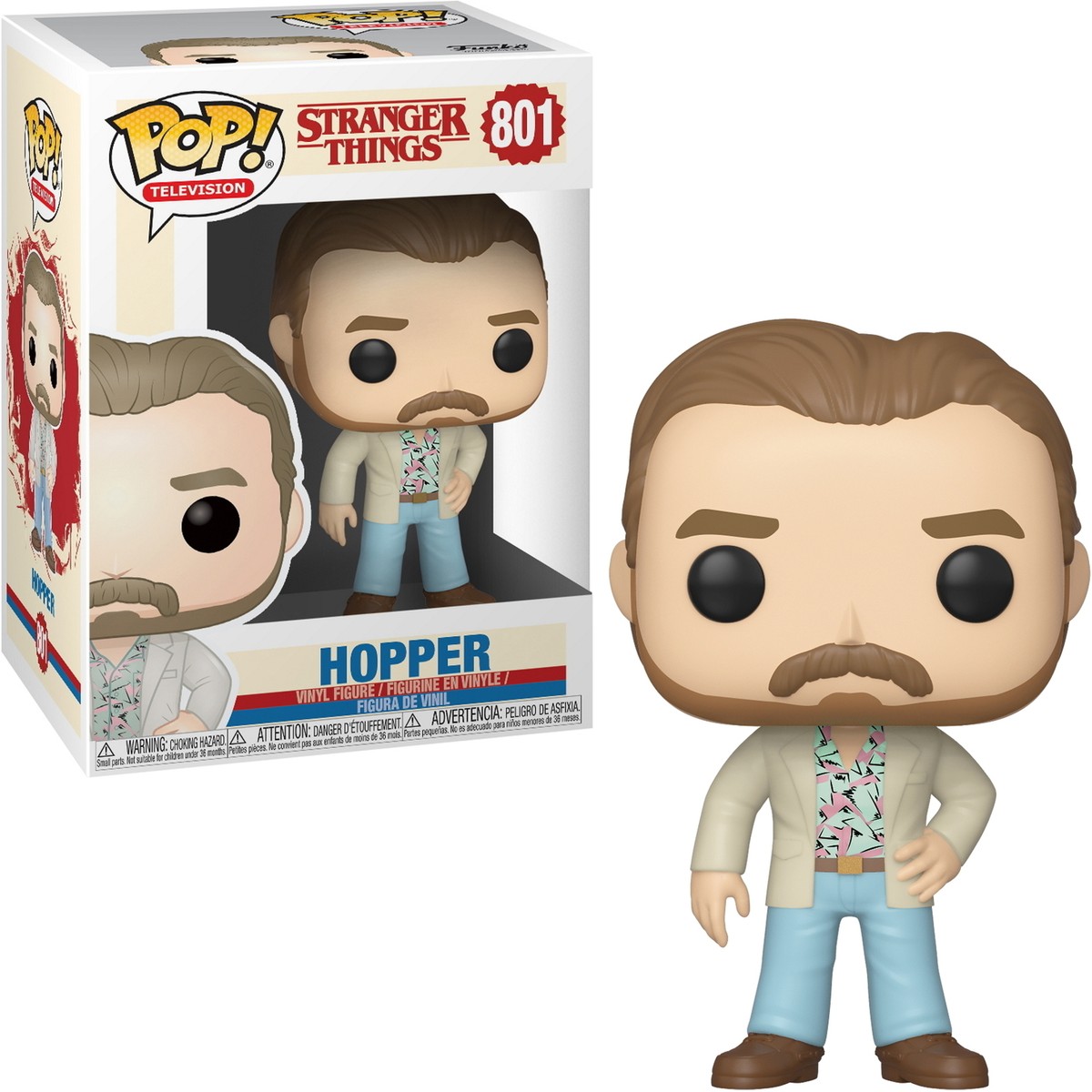 Stranger Things - Hopper 801 - Funko Pop! - Vinyl Figur | eBay