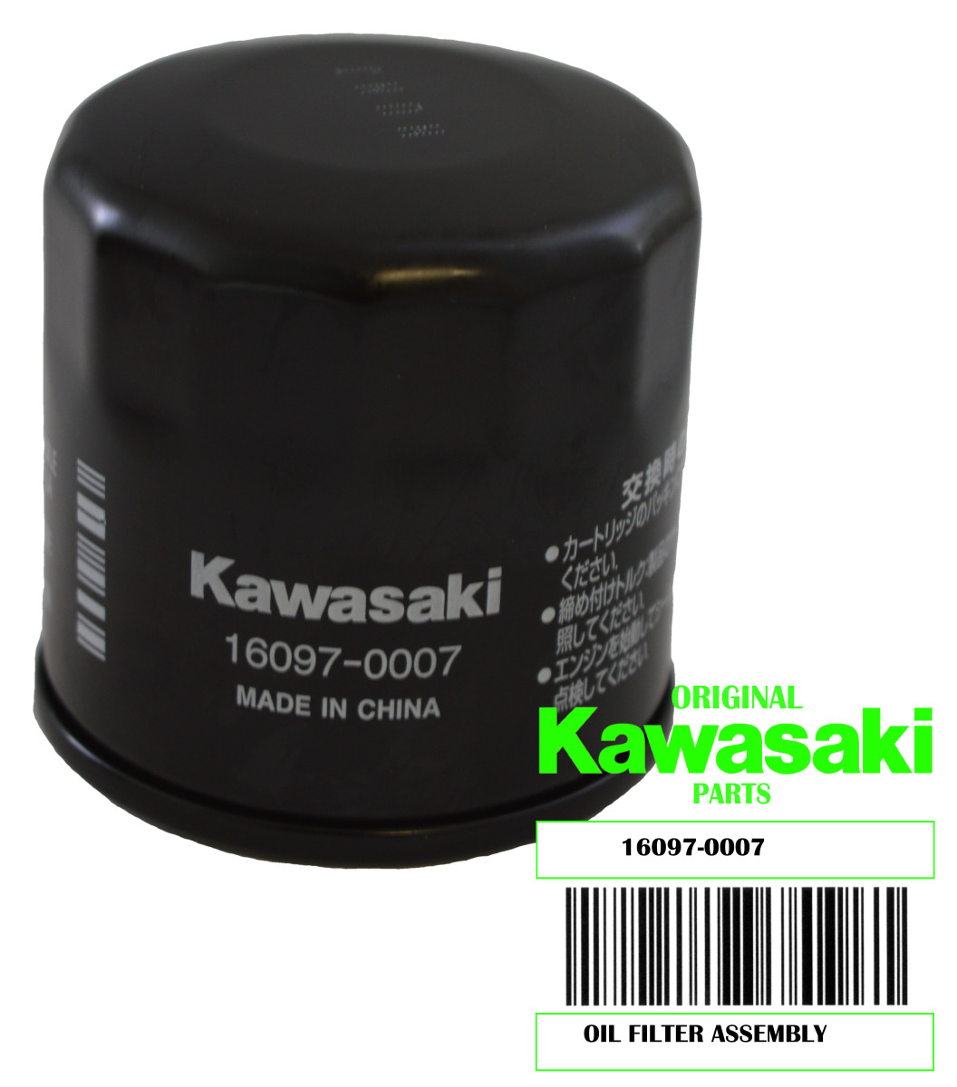 Kawasaki 16097-0007 2 Pack Oil Filter New OEM