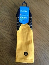 NBA Stance Fusion Basketball Fit 559 Socks XXL 17-20 Yellow/Black