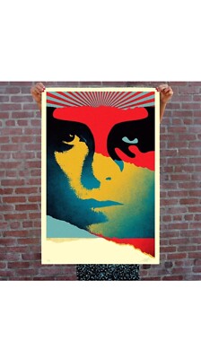 Shepard Fairey | 'A Cracked Icon' (2024