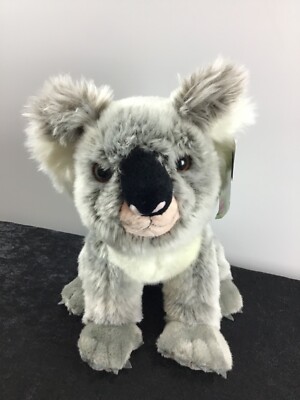 Heunec,Koala,Plüschtier,Plüschfigur,sitzend,grau/weiß,Kunststoff-Augen