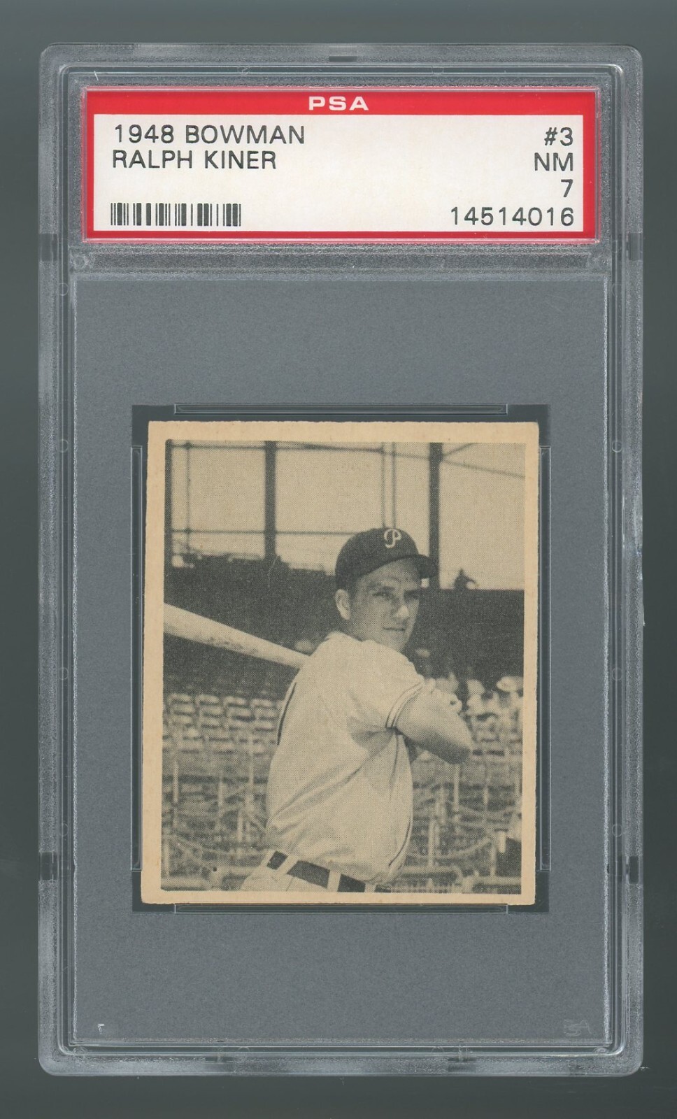 1948 Bowman #3 Ralph Kiner PSA 7 NM #14514016