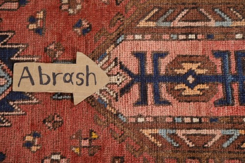 Vintage Heriz Geometric Runner Rug 4x11 Wool Hand-knotted Traditional Rug - Picture 12 of 23