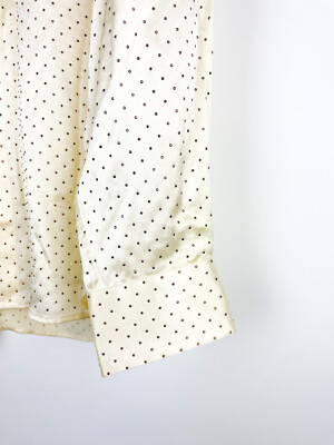 Saint Laurent Paris Studded Silk Satin Long Sleeve Shirt