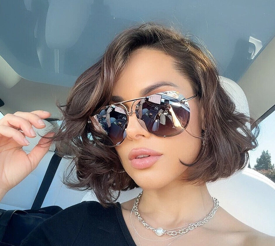 Gafas de sol Super Poshe degradadas giratorias de metal para mujer GAFAS SHADZ PILOTO Foto 2 de 4