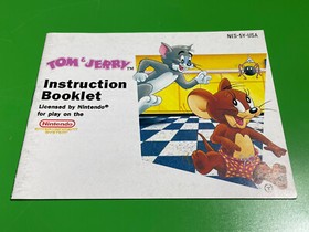 Tom and Jerry Nintendo NES Manual Instruction Booklet Tom & n Jerry