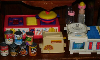 Childs Kitchen accessories.  Fake food also.  Huge lot of everything.