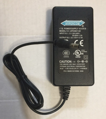 Hypercom T4100 Credit Card Machine Power Supply Cord Charger Adapter UP03061120