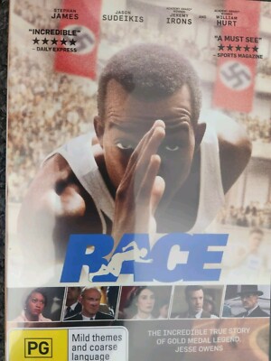 RACE dvd, true story of Jesse Owens,PAL,Region 4, NO Scratches
